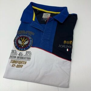 T380- Jorindo Blue and White Polo Shirt